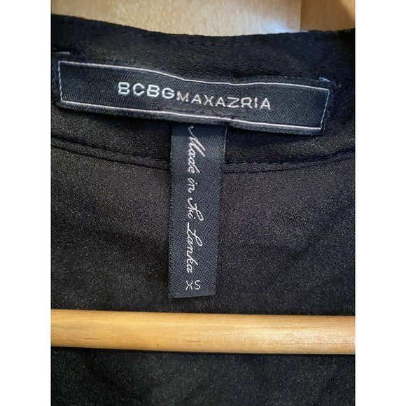 BCBG MAXAXAZRIA Size XS Shirt Dress Floral Multi-Color Print Pattern Two layers - Picture 3 of 6